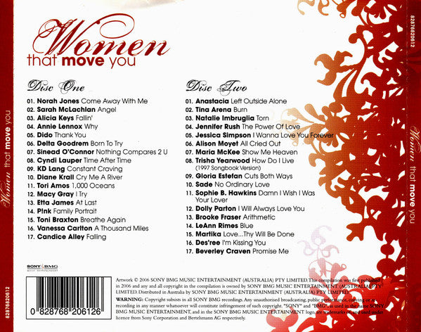 Various : Women That Move You (2xCD, Comp)