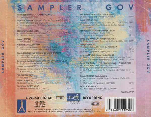 Various : GOV Sampler Vol. 1 (CD, Album, Comp)