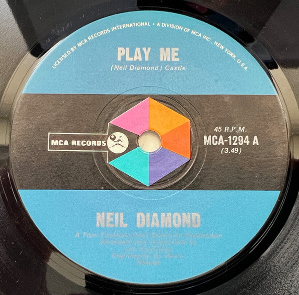 Neil Diamond : Play Me (7", Single)
