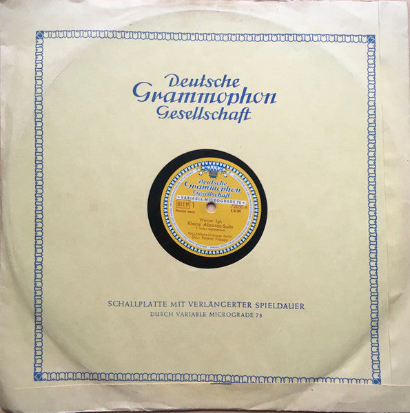 RIAS Symphonie-Orchester Berlin, Werner Egk, Ferenc Fricsay : Kleine Abraxas Suite (Shellac, 12")