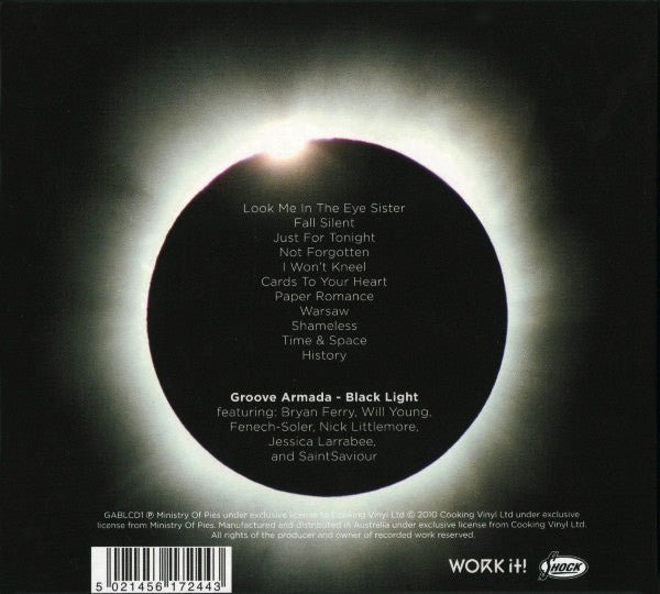 Groove Armada : Black Light (CD, Album)