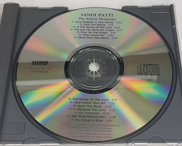 Sandi Patty : The Finest Moments (CD, Comp, RP)