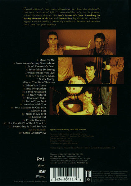 Crowded House : Dreaming: The Videos (DVD-V, Comp, Multichannel, PAL)