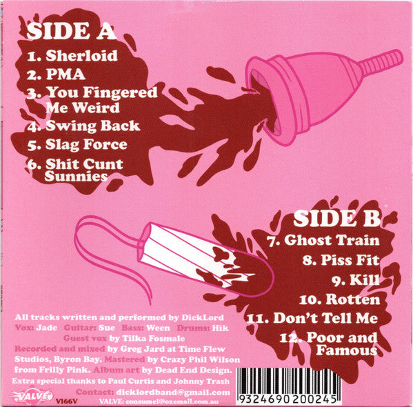 Dicklord : Pre Menstrual Attitude (CD, Album, Car)