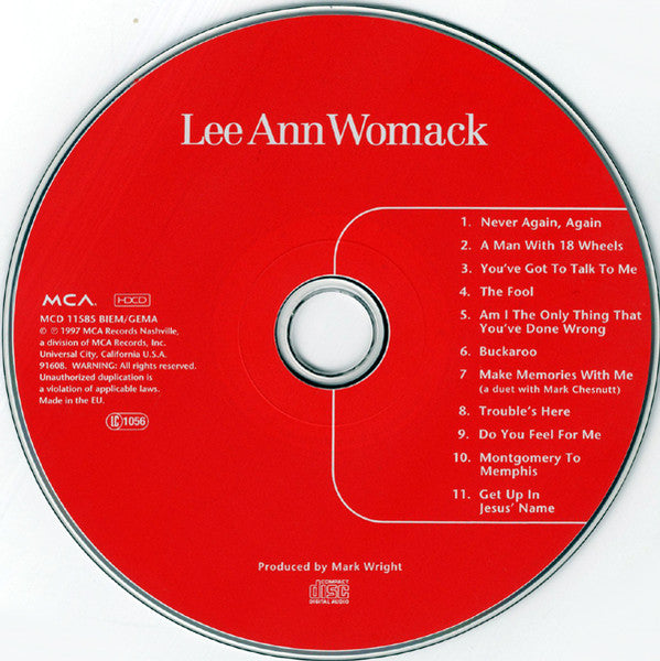 Lee Ann Womack : Lee Ann Womack (HDCD, Album, Son)