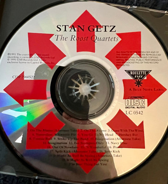 Stan Getz : The Roost Quartets (CD, Comp, RE)