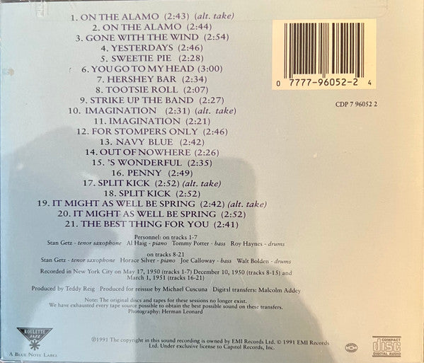 Stan Getz : The Roost Quartets (CD, Comp, RE)