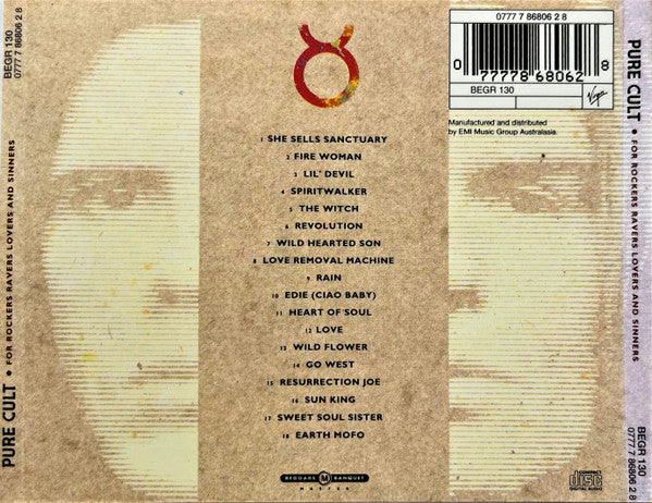 The Cult : Pure Cult (For Rockers Ravers Lovers And Sinners) (CD, Comp)
