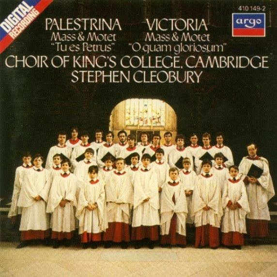 Palestrina* / Victoria*, Choir Of King's College, Cambridge*, Stephen Cleobury : Mass & Motet "Tu Es Petrus" / Mass & Motet "O Quam Gloriosum" (CD)