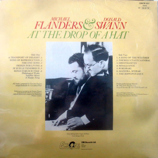 Michael Flanders & Donald Swann* : At The Drop Of A Hat (LP, RE)