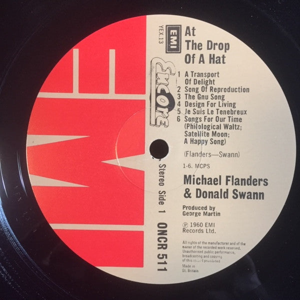 Michael Flanders & Donald Swann* : At The Drop Of A Hat (LP, RE)