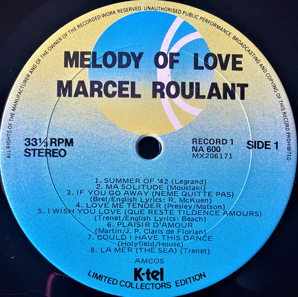 Marcel Roulant : Melody Of Love (2xLP, Album)