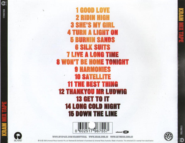 Kram (2) : Mix Tape (CD, Album, Enh)