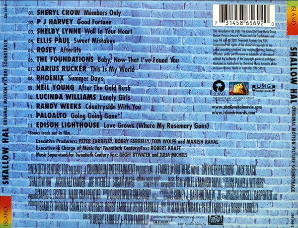 Various : Shallow Hal (Original Motion Picture Soundtrack) (CD, Comp)