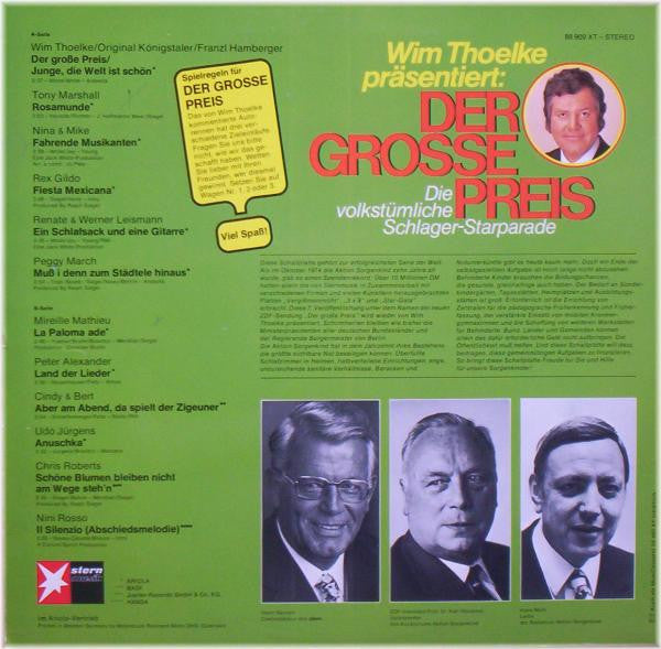 Various : Der Große Preis - Die Volkstümliche Schlager-Starparade (LP, Comp, Sil)