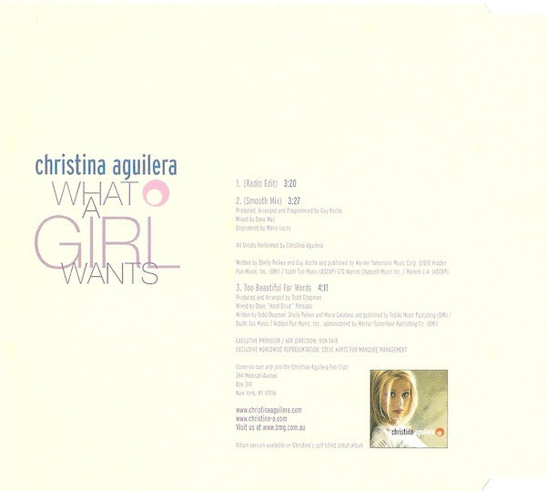 Christina Aguilera : What A Girl Wants (CD, Single)