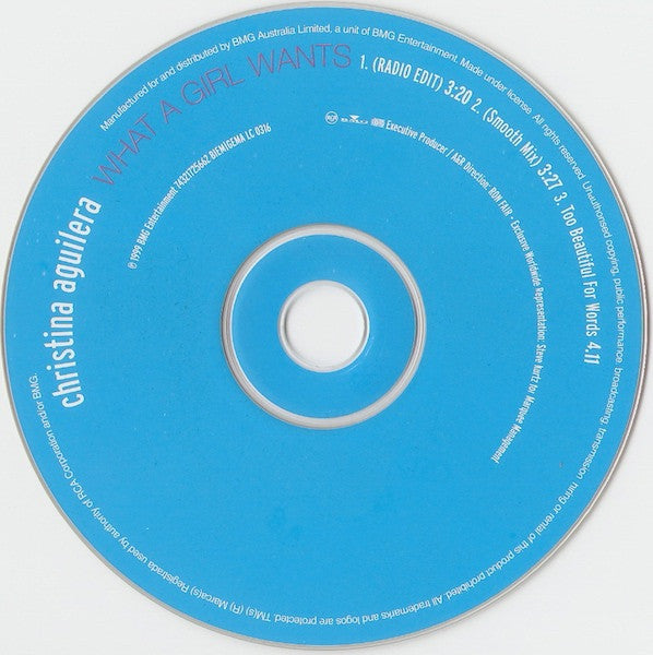 Christina Aguilera : What A Girl Wants (CD, Single)