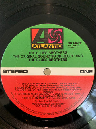 The Blues Brothers : The Blues Brothers (Original Soundtrack Recording) (LP, Album)
