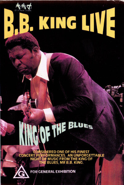 B.B. King : B.B. King Live (VHS, PAL)
