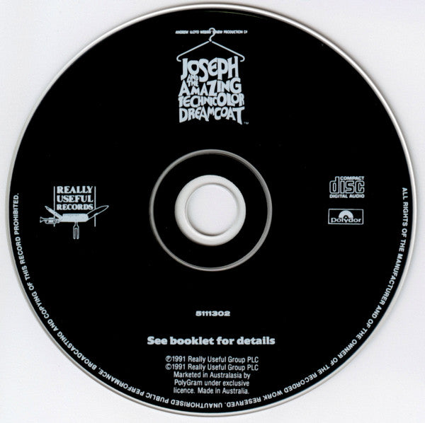 Andrew Lloyd Webber, Tim Rice Starring Jason Donovan : Andrew Lloyd Webber's New Production Of: Joseph And The Amazing Technicolor Dreamcoat (CD, Album, RE)