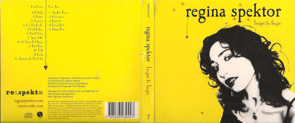 Regina Spektor : Begin To Hope (CD, Album + CD, EP + Dig)