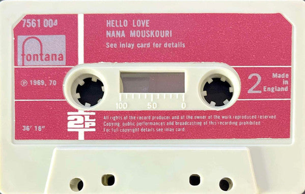 Nana Mouskouri : Hello Love (Cass, Comp)