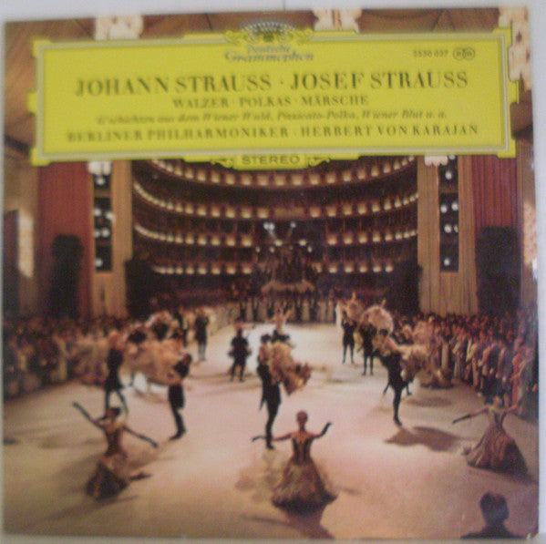 Johann Strauss Jr., Josef Strauß, Berliner Philharmoniker, Herbert von Karajan : Walzer - Polkas - Märsche (LP, Album)
