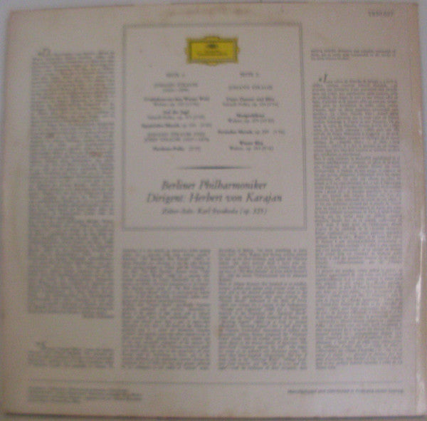 Johann Strauss Jr., Josef Strauß, Berliner Philharmoniker, Herbert von Karajan : Walzer - Polkas - Märsche (LP, Album)