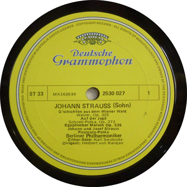 Johann Strauss Jr., Josef Strauß, Berliner Philharmoniker, Herbert von Karajan : Walzer - Polkas - Märsche (LP, Album)