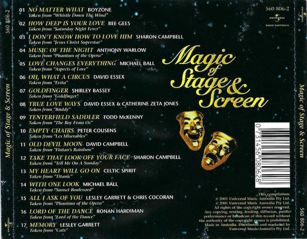 Various : Magic Of Stage & Screen (17 Greatest Hits From The Musicals And Movies) (CD, Comp)