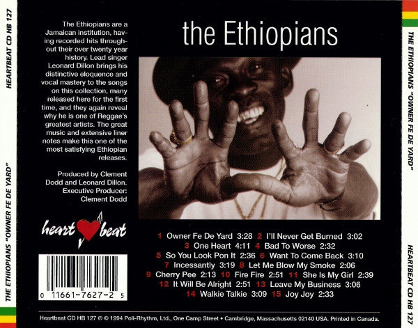 The Ethiopians : Owner Fe De Yard (CD, Album)