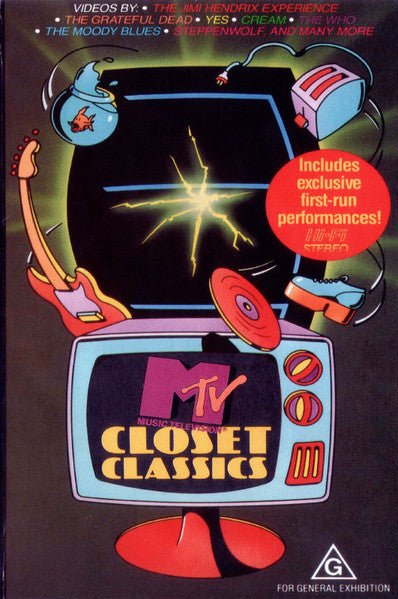 Various : MTV Closet Classics (VHS, PAL, HiF)