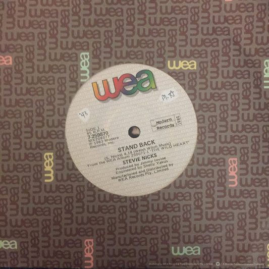 Stevie Nicks : Stand Back (7", Single)