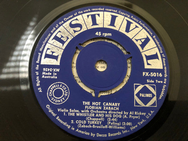 Florian Zabach : The Hot Canary (7", EP, 3 P)
