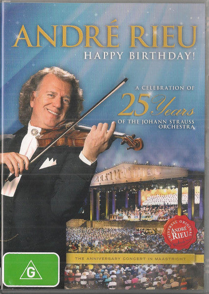 André Rieu : Happy Birthday!  - A Celebration Of The 25 Years Of The Johann Strauss Orchestra (DVD-V, RE, NTSC)