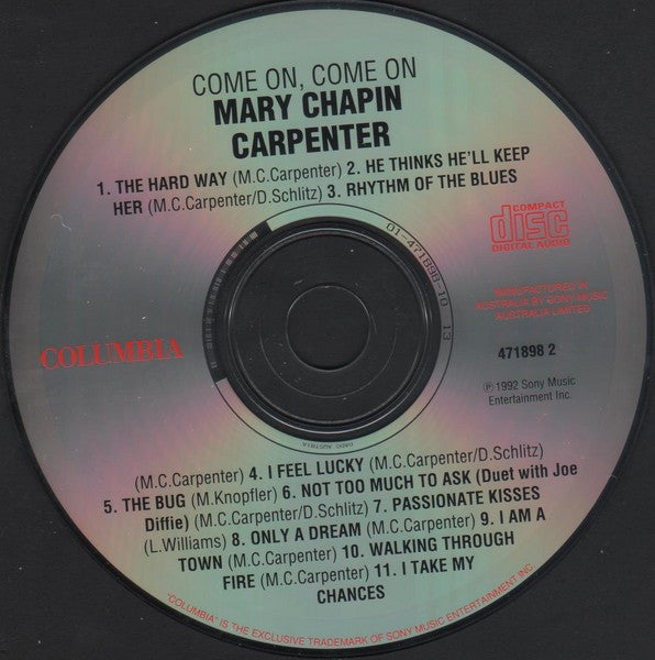Mary-Chapin Carpenter* : Come On Come On (CD, Album)