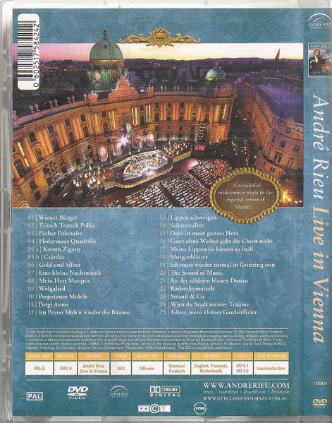André Rieu & Johann Strauß Orchestra : Live In Vienna (DVD-V, PAL)