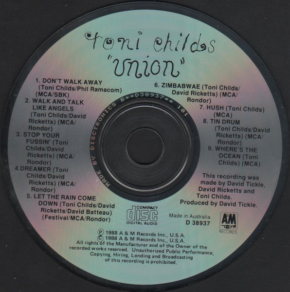 Toni Childs : Union (CD, Album)