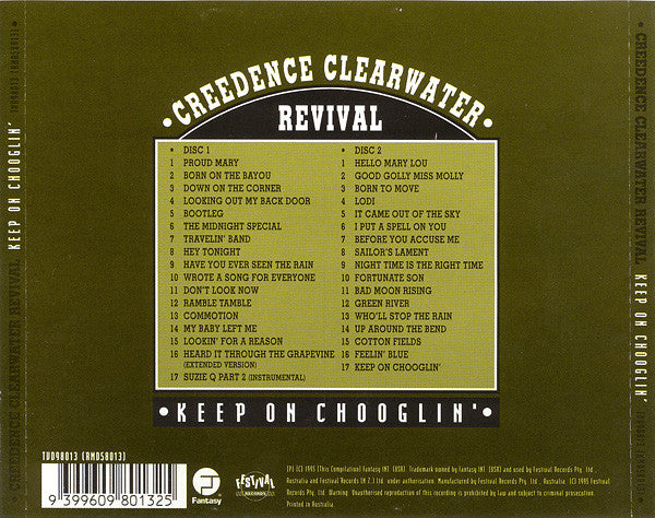 Creedence Clearwater Revival : Keep On Chooglin' (2xCD, Comp, RM)