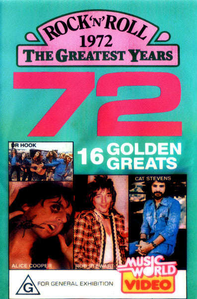 Various : 72 (16 Golden Greats) (VHS, Comp)
