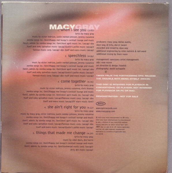 Macy Gray : Album Sampler (CD, Copy Prot., Promo, Smplr)