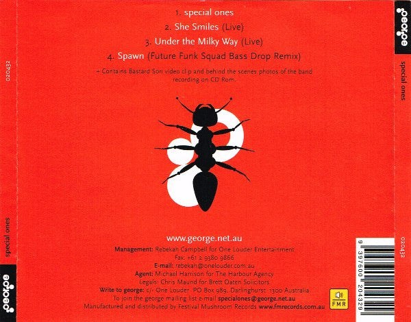 George (7) : Special Ones (CD, Single)