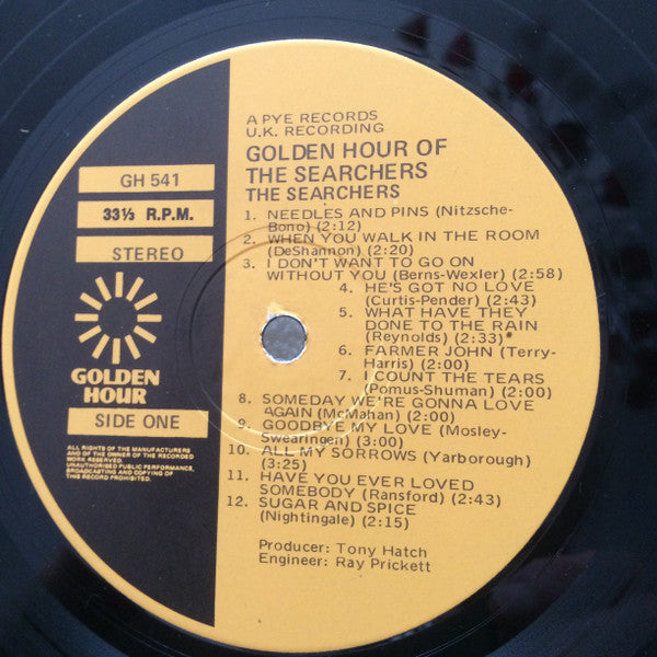The Searchers : The Golden Hour Of The Searchers (LP, Comp)