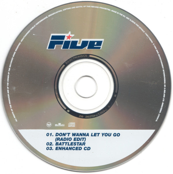 Five : Don't Wanna Let You Go (CD, Single, Enh)