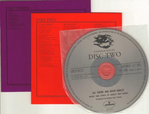 Lol Creme / Kevin Godley* : Consequences (2xCD, Album, Ltd, RE, RM + Box)