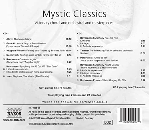 Various : Mystic Classics - Visionary Choral And Orchestral Masterpieces (2xCD, Comp)