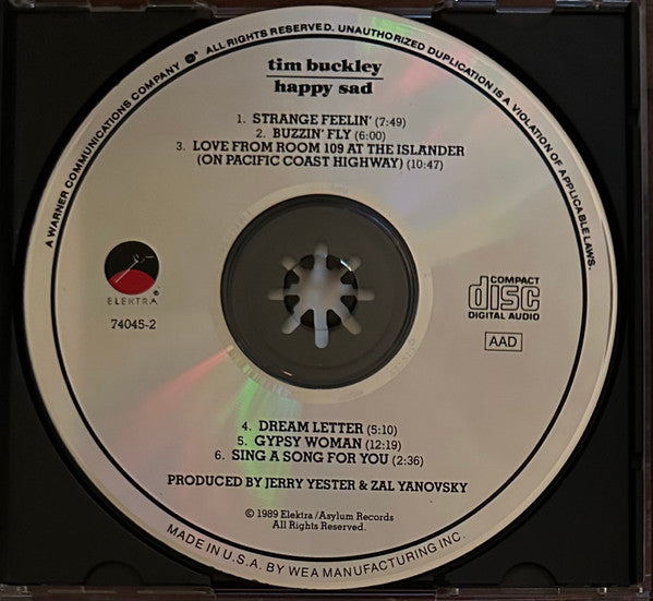 Tim Buckley : Happy Sad (CD, Album, RE)