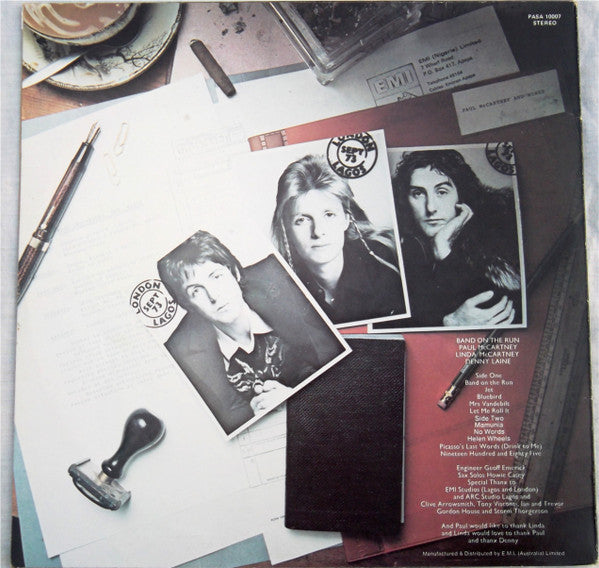 Wings (2) : Band On The Run (LP, Album)