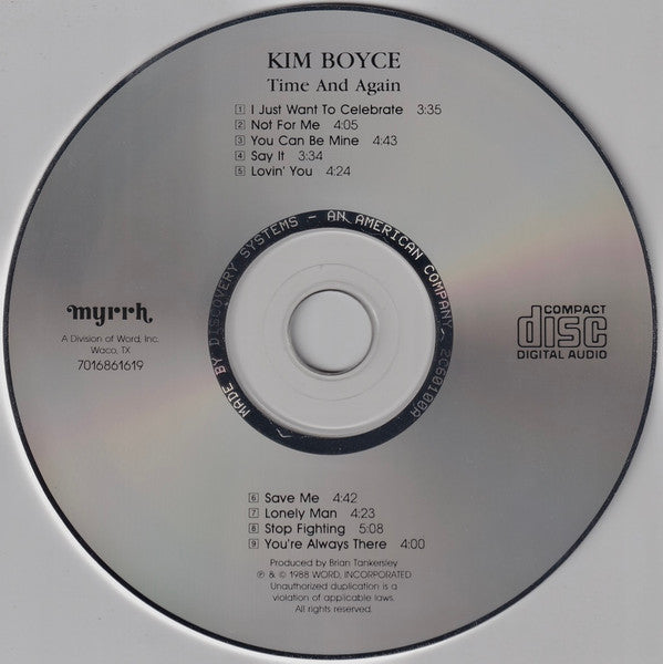 Kim Boyce : Time And Again (CD, Album)
