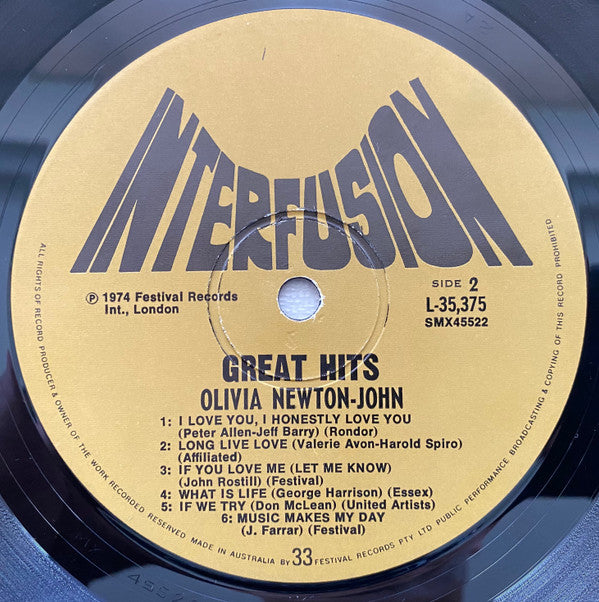 Olivia Newton-John : First Impressions (LP, Comp, Mus)